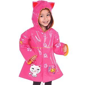Kidorable Pink Lucky Cat Raincoat